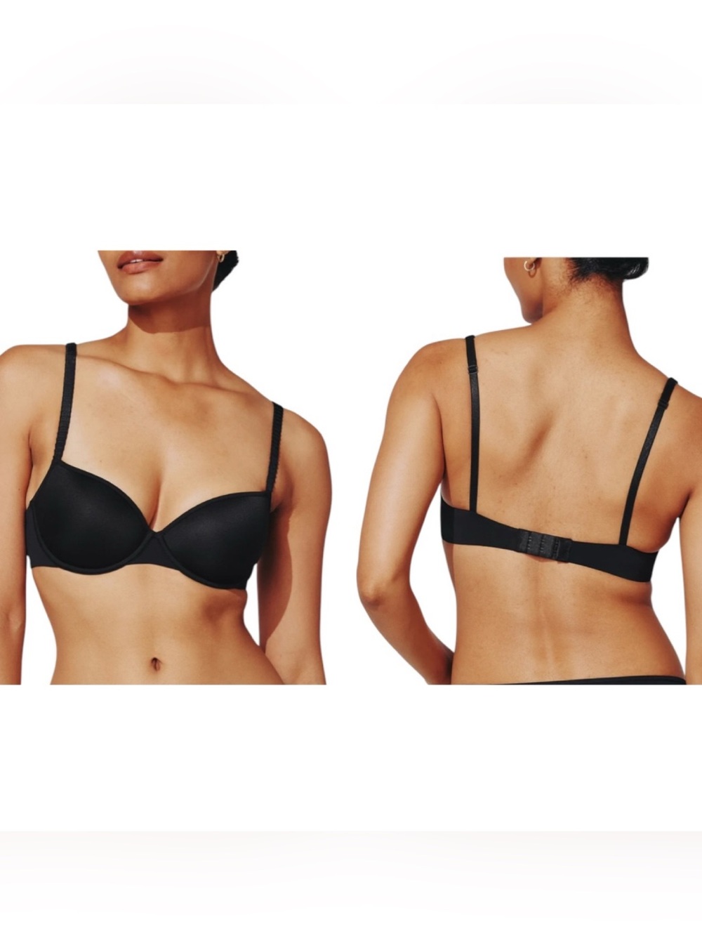 Third Love 24/7 Classic T-shirt bra in black size 36G